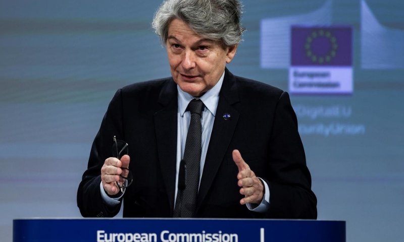 EU internal markets commissioner Thierry Breton. &mdash; AFP/File