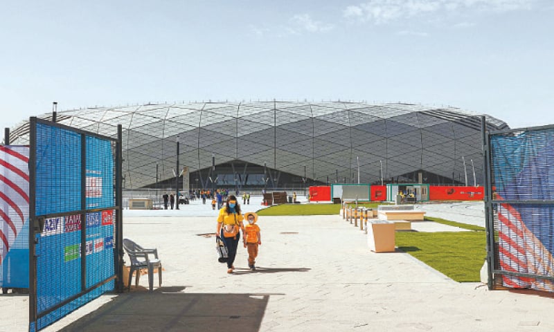 IN this January filephoto a view of Education City Stadium in Ar-Rayyan shows an event for supporters of Mexico&rsquo;s Tigres UANL football club.&mdash;AFP