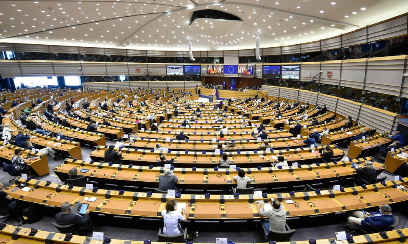 In this Sept 2020 file photo, European Union lawmakers attend a plenary session at the European Parliament in Brussels. — AFP