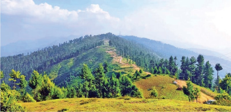 Acharo Sar, a newly-explored tourist spot in Shangla. &mdash; Dawn