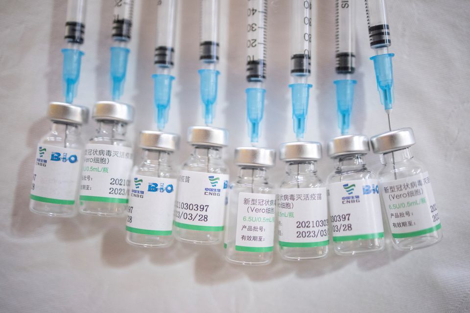 Doses of the Chinese Sinopharm vaccine. — Reuters