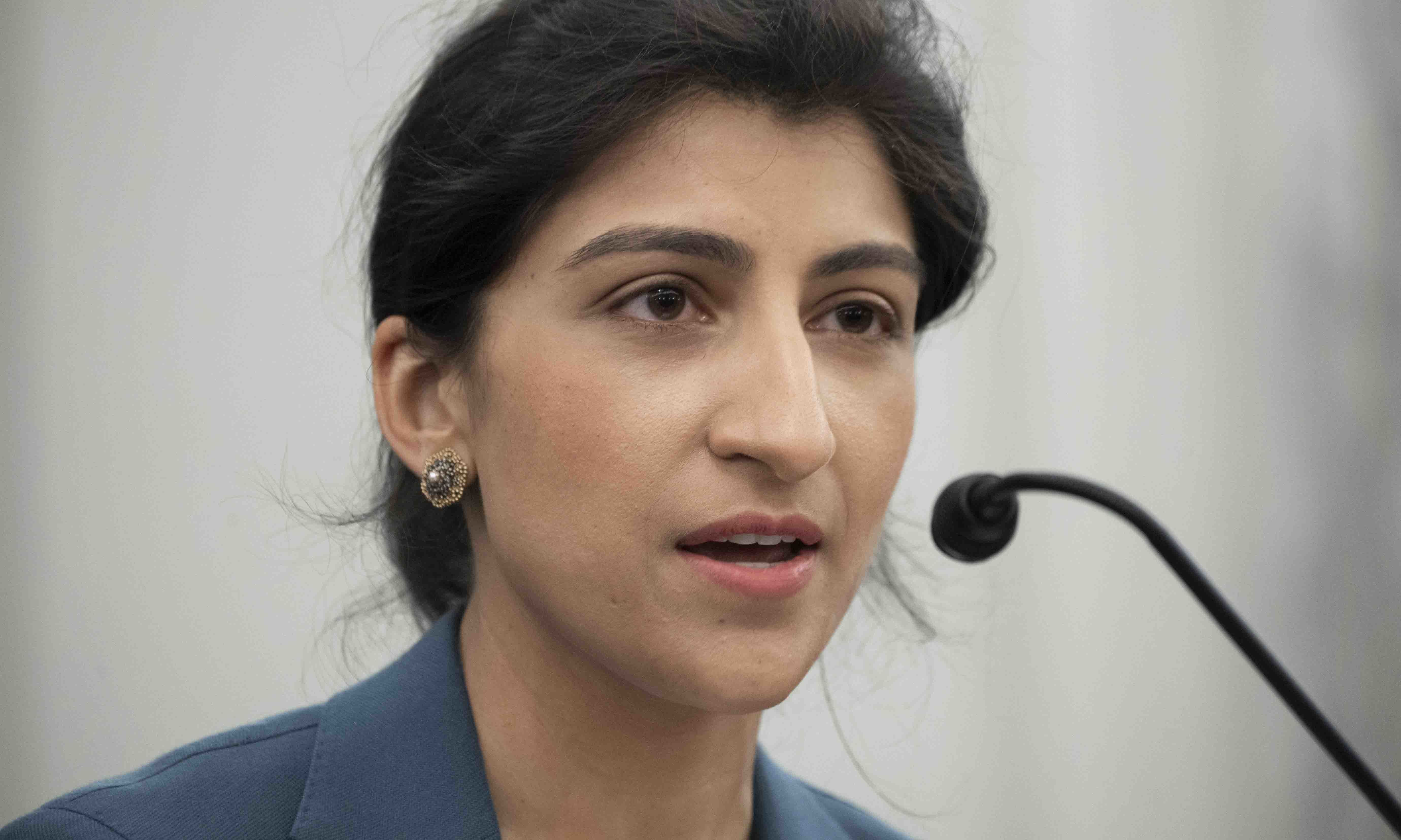 In this April 21 file photo, Lina Khan, nominee for Commissioner of the Federal Trade Commission (FTC), speaks during her confirmation hearing on Capitol Hill in Washington. — AP