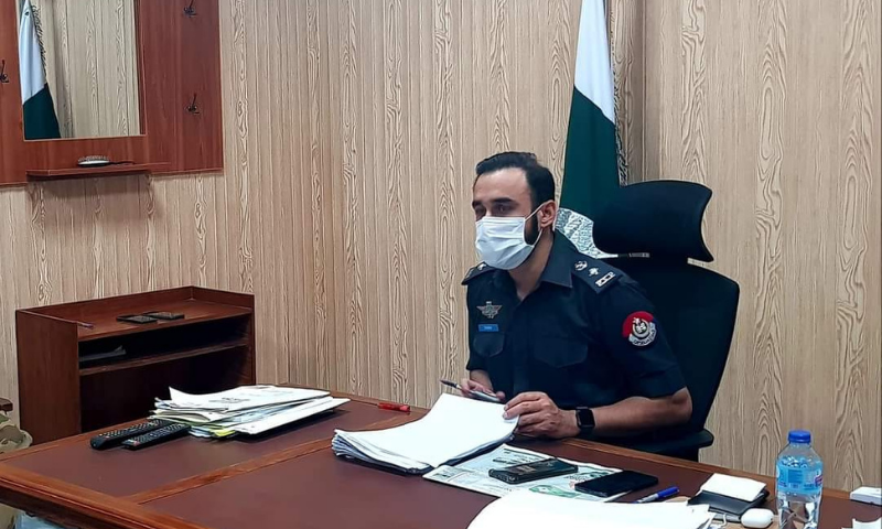 Khyber district police officer Wasim Riaz said some clerics from outside were allegedly involved in spread of sectarianism among local population on the basis of their religious beliefs. — Photo courtesy Wasim Riaz PSP Facebook