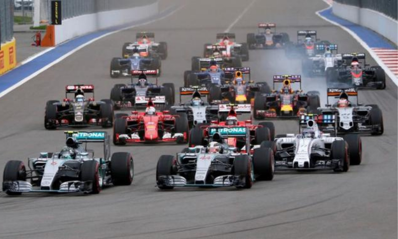 Formula One drivers start the Russian F1 Grand Prix in Sochi, Russia. &mdash; Reuters/File
