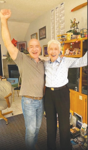 Jeff Bezos & Wally Funk