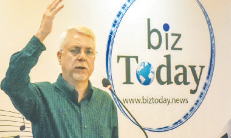 SALMAN Alvi speaks during the event.—White Star SALMAN Alvi speaks during the event.—White Star