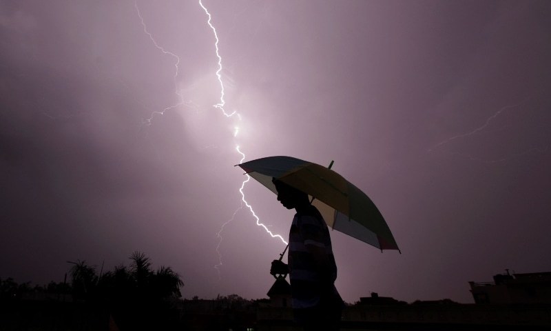Lightning strikes are common during India’s monsoon season, which runs from June to September. — AFP/File Lightning strikes are common during India’s monsoon season, which runs from June to September. — AFP/File