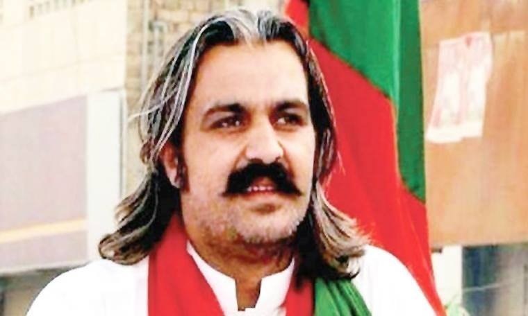 This file photo shows federal minister Ali Ameen Gandapur.