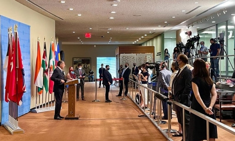 The Indian denial “is most regrettable”, said Pakistan’s permanent representative at the UN Munir Akram while addressing a news briefing in New York. — Photo courtesy: Radio Pakistan