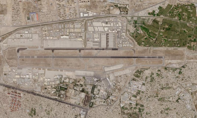 In this satellite photo taken by Planet Labs Inc., Kabul's international airport is seen on Aug 28. — AP