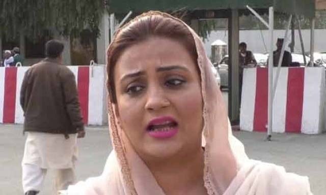 This file photo shows PML-N MPA Azma Bukhari. &mdash; DawnNewsTV/File