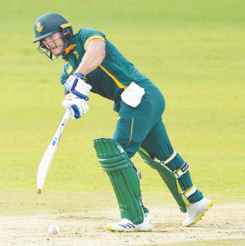 SOUTH African opener Janneman Malan in action during his innings of 121 at the R. Premadasa Stadium on Saturday.&mdash;AFP