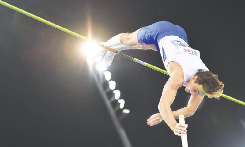 Sweden’s Armand Duplantis competes in the men’s pole vault event.—AFP Sweden’s Armand Duplantis competes in the men’s pole vault event.—AFP