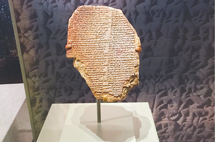 AN undated image provided by the US Immigration and Customs Enforcement office shows the 3,500-year-old artefact, known as the Gilgamesh Dream Tablet.&mdash;AP