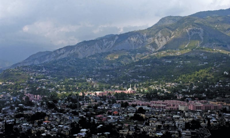 This file photo shows an aerial view of Muzaffarabad. — White Star/File