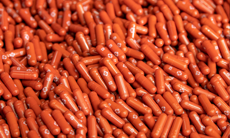 This image provided by Merck & Co shows their new antiviral medication. — AP