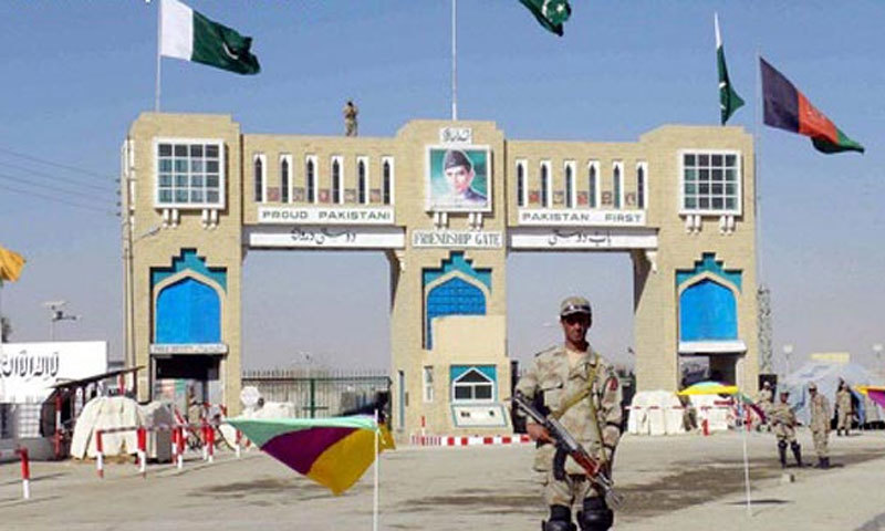 A security official stands guard at  Pakistan-Afghanistan border crossing at Chaman. — Reuters/File