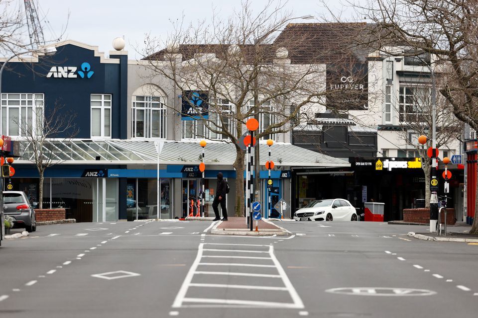A normally busy road is deserted during a lockdown to curb the spread of a coronavirus in Auckland, New Zealand, August 26. &mdash; Reuters