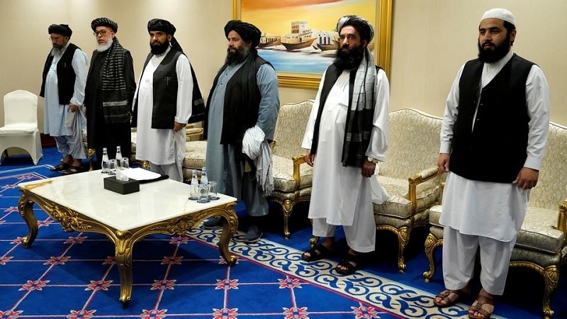 In this file photo, members of the Taliban's peace negotiation team attend a meeting in Doha, Qatar, November 21, 2020. — Reuters/File