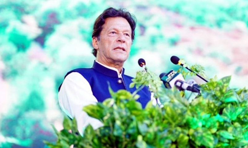 Prime Minister Imran Khan addresses a ceremony in Islamabad on World Environment Day. — APP/File