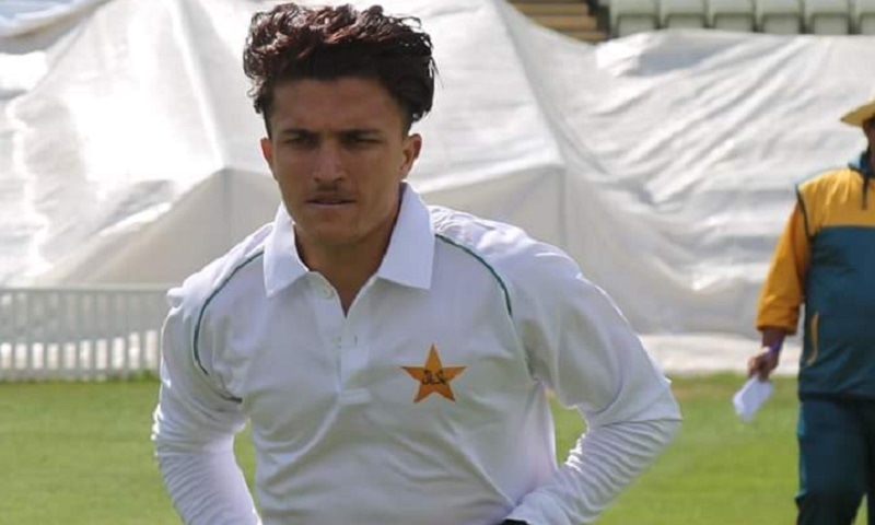 In this file photo, pacer Mohammad Musa Khan is seen during a practice session. — Twitter/PCB