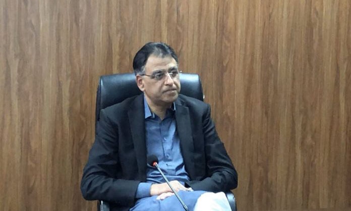 Planning and Development Minister Asad Umar will attend the meeting of a commission formed by the federal government to revise Islamabad's master plan. — APP/File