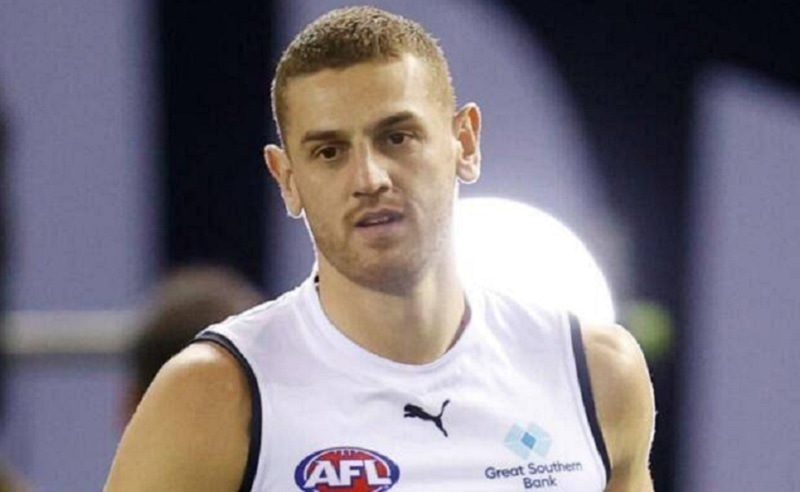 Carlton Blues defender Liam Jones. — Picture via Twitter