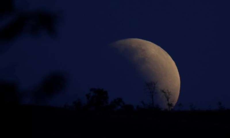 The moon is seen during a partial lunar eclipse in Brasilia, Brazil on July 16, 2019. &mdash; Reuters