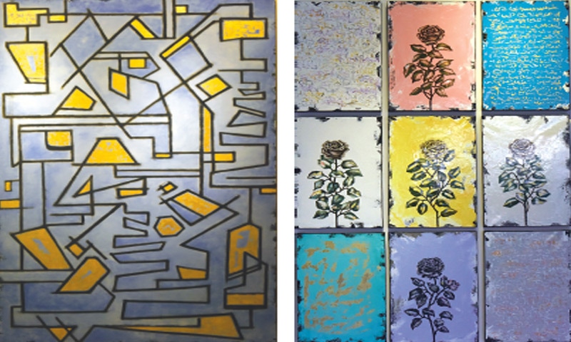 Some of the artworks presented at the exhibition.&mdash;White Star