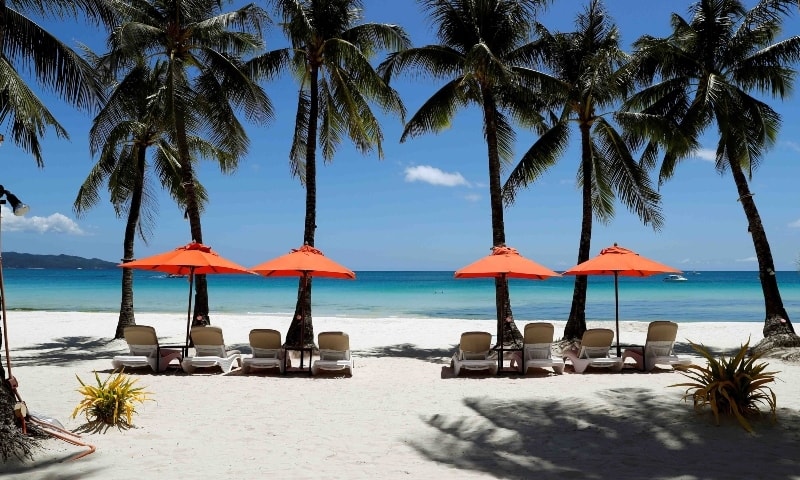 A view of an empty beach is seen in Philippines. — Reuters