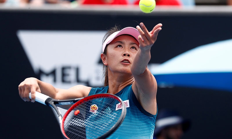 A file photo of China’s Peng Shuai serving during a match at the Australian Open on January 15, 2019. — Reuters/File