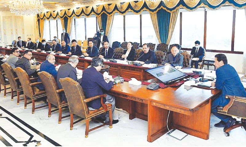 Prime Minister Imran Khan chairs the meeting. — APP