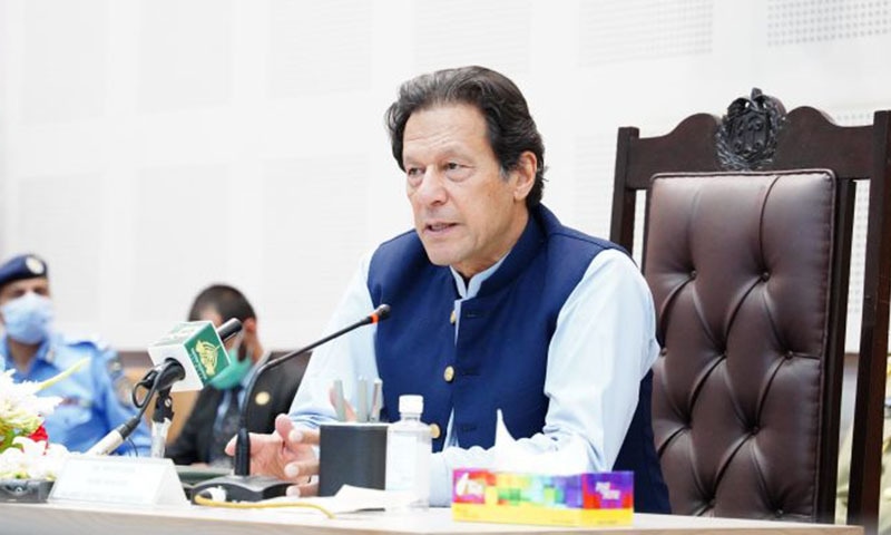 Prime Minister Imran Khan chairs a meeting in Islamabad. — APP/File