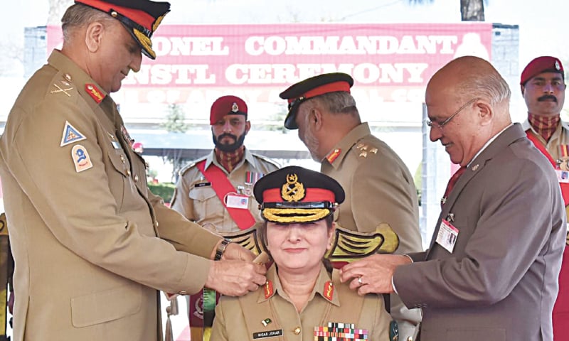 Lt Gen Nigar Johar is being formally installed as Colonel Commandant of Army Medical Corps on Friday.