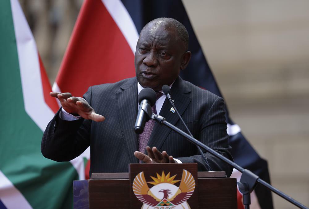 South African President Cyril Ramaphosa — AP