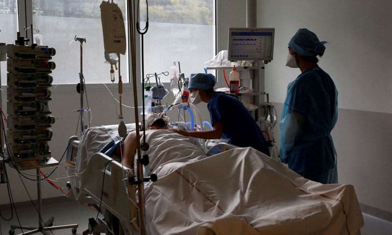 In this file photo, medical staff members work in the Intensive Care Unit for Covid-19 patients at La Timone hospital in Marseille, France. &mdash; Reuters/File