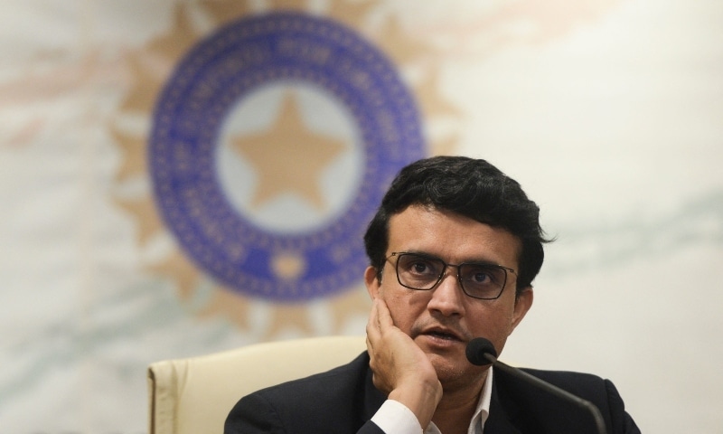 In this file photo taken on October 23, 2019, former Indian cricket captain Sourav Ganguly, newly-elected president of the Board of Control for Cricket in India (BCCI), speaks during a press conference at the BCCI headquarters in Mumbai. — AFP