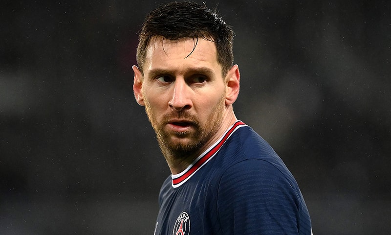 This file photo shows Paris Saint-Germain's Argentinian forward Lionel Messi at the Parc des Princes stadium in Paris on December 7, 2021. — AFP