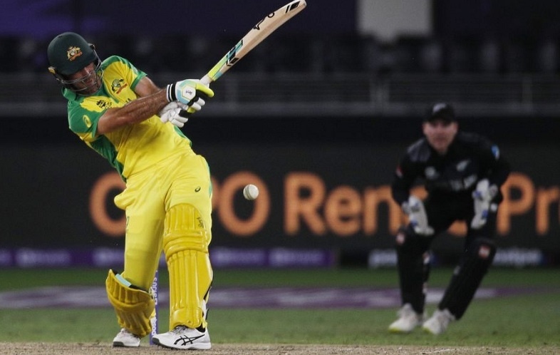 This file photo shows Australia's Glenn Maxwell in action in a World T20 final against New Zealand on Nov 14, 2021 at Dubai cricket stadium. &mdash; Reuters/File