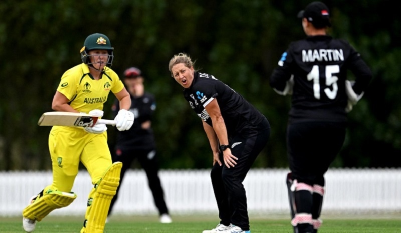 A glimpse of the ICC Women's Cricket World Cup warm-up match between New Zealand and Australia in Christchurch on March 1. — Picture via ICC/Twitter