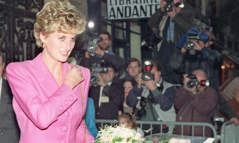 In this file photo taken on November 14, 1992 Princess Diana leaves a bookshop in Paris. — AFP/File In this file photo taken on November 14, 1992 Princess Diana leaves a bookshop in Paris. — AFP/File