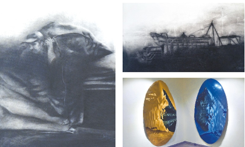 Some of the artwork displayed at the exhibition.Photos by Fahim Siddiqi / White Star