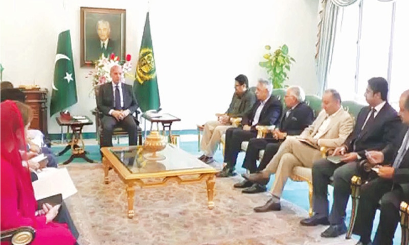 ISLAMABAD: Prime Minister Shehbaz Sharif meets a team of economists on Tuesday.