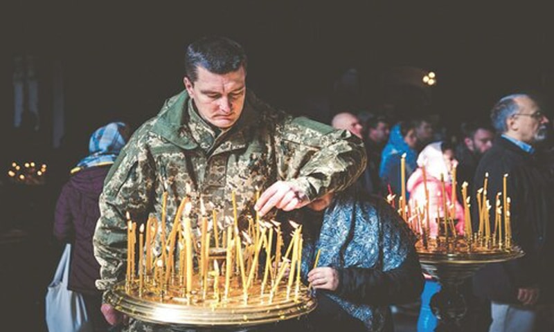 Traumatised Ukrainians seek solace in religion
