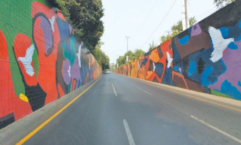 A VIEW of a renovated underpass. — White Star A VIEW of a renovated underpass. — White Star
