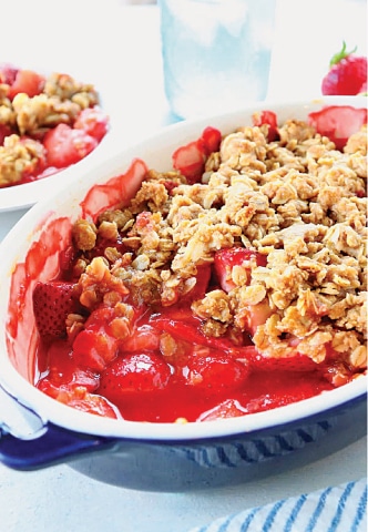 Strawberry crumble