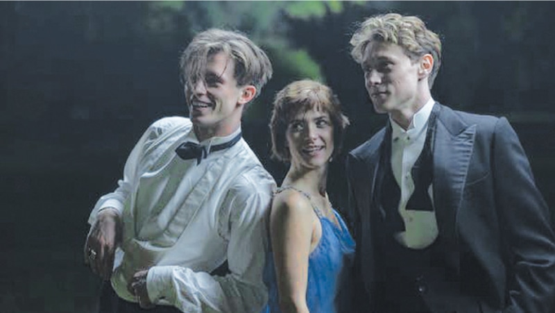 Lenya (centre) is friends with both Hugh Legat and Paul von Hartmann