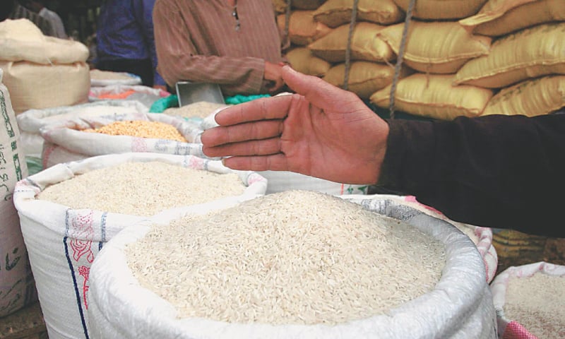 Rice exports up 27 per cent in quantity to 4m tonnes and 17pc in value to $2bn, respectively, in the first 10 months of this fiscal year.— Dawn/File