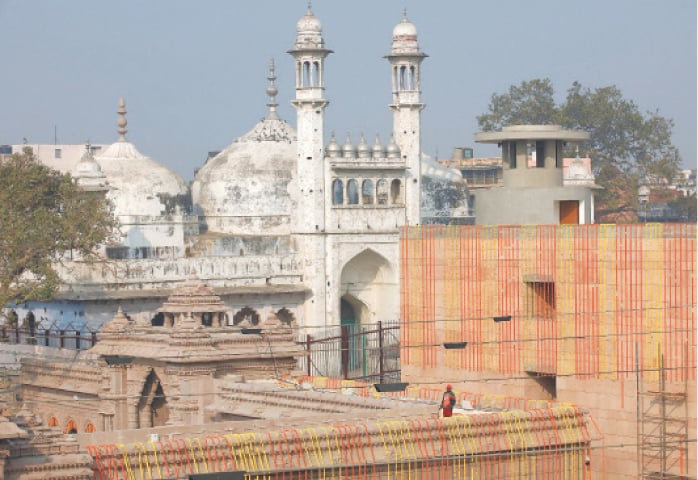 VARANASI: A view of the Gyanvapi Mosque.—Reuters