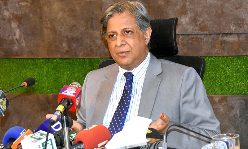 Federal Minister for Law and Justice Senator Azam Nazeer Tarar addresses a press conference in Islamabad on Tuesday. — APP